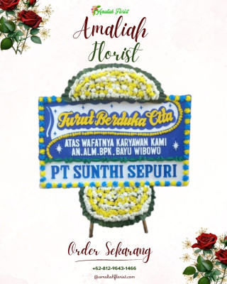 Papan Bunga Duka di Kertak Baru Ulu