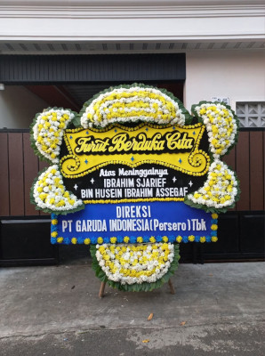 Papan Bunga Duka di Kertak Baru Ulu