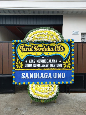 Papan Bunga Duka di Kertak Baru Ulu